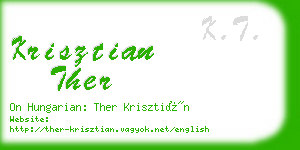 krisztian ther business card